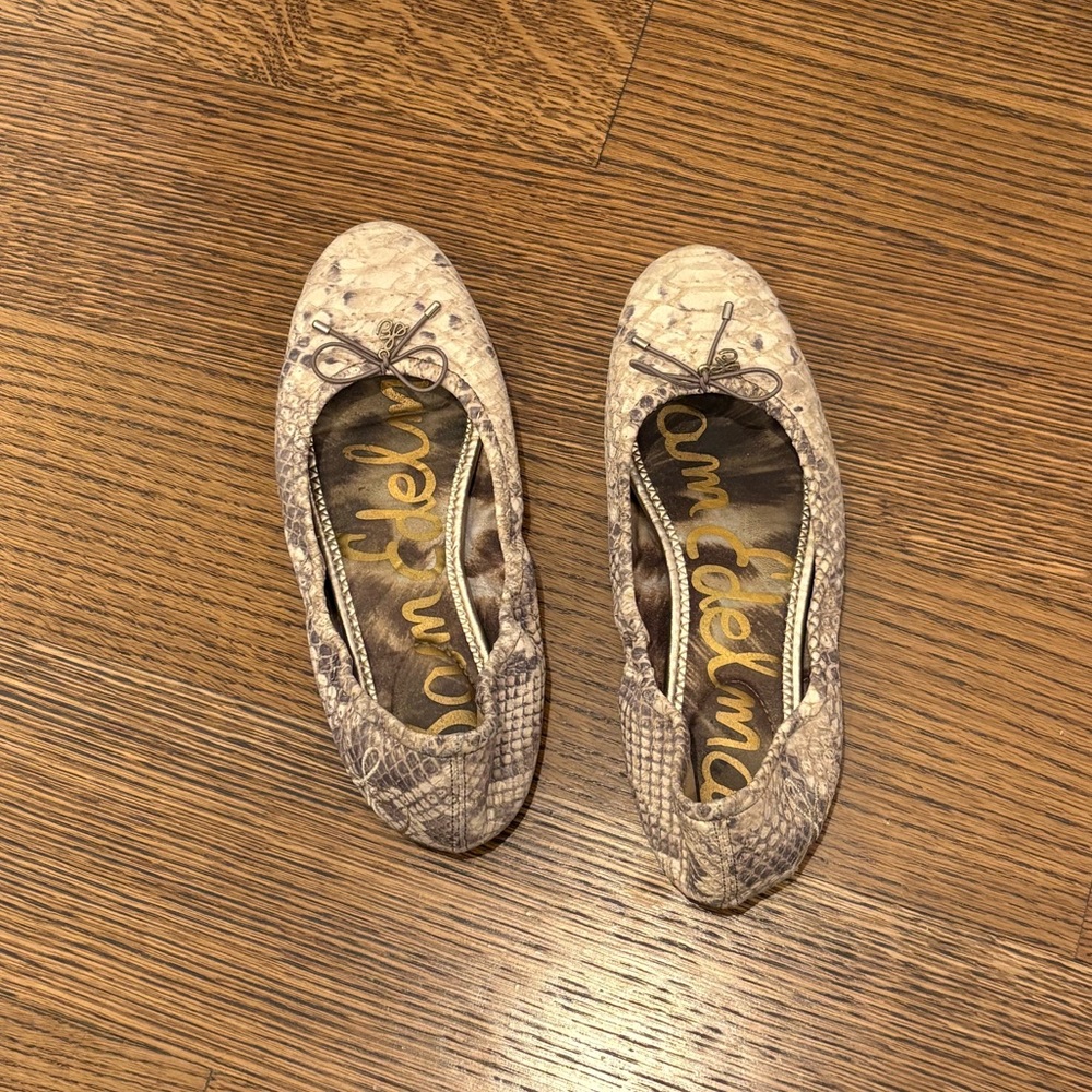 Sam Edelman Felicia snake print ballet flats